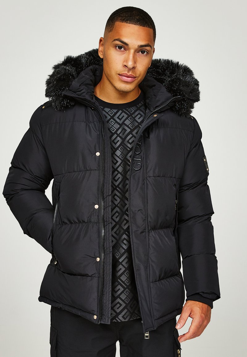 Glorious Gangsta OMAREZ SHORT PUFFER JACKET Winter jacket jet black