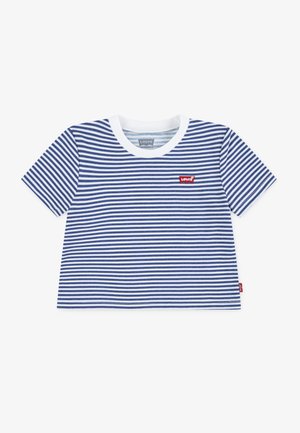 STRIPED MINI BATWING TEE - T-shirt imprimé - true navy