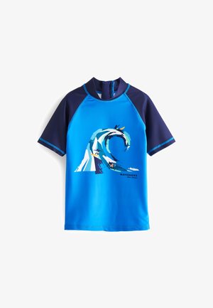 SHORT SLEEVE - Surfshirt - blue surf wave