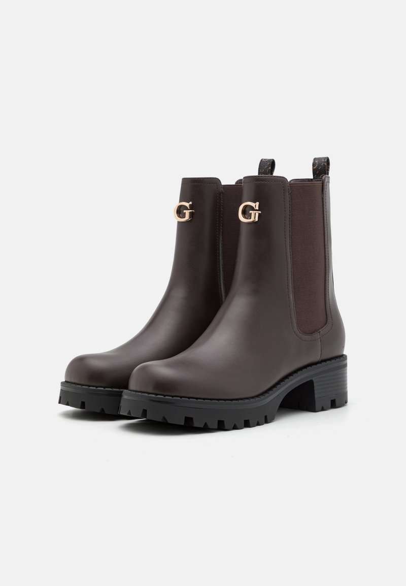 Guess Platform ankle boots - dark brown - (Pre-owned 