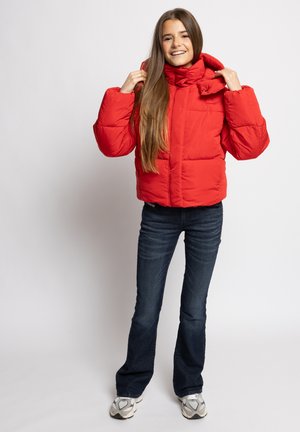 Looxs Revolution, BOMBER HOODED WINTERJAS CHILI RED - Winterjas - rood