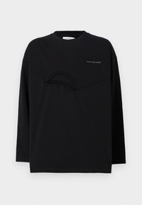 OVERSIZED UNISEX - Tops ar garām piedurknēm - black