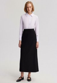 Touché Privé NATURAL LOOK WITH ELASTIC WAISTBAND - Maksi sijonas - black
