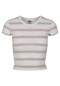 T-shirts med print - white/girlypink