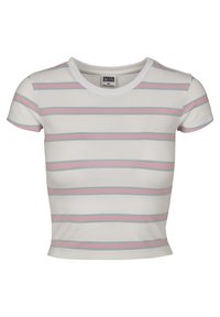 T-shirt con stampa - white/girlypink