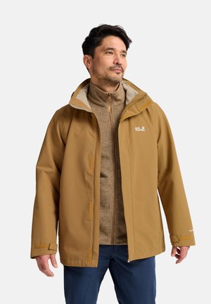 Jack Wolfskin PINETRAIL 3IN1 JKT M - Outdoorjas - peanut