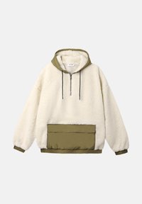 UNISEX TEDDY OVERSIZE - Kapucnis pulóver - off-white/khaki