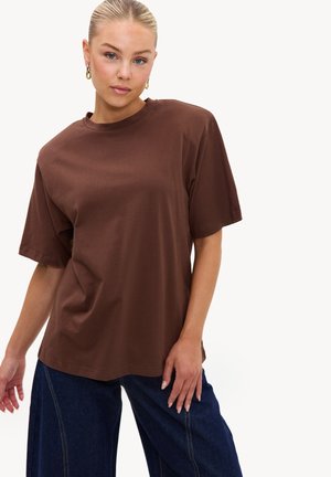 LOAVIES, HOLD EACH SECOND - T-shirt basique - brown