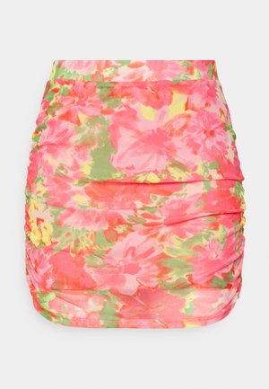 ONLY Petite, ONLPARIS MINI RUCHING SKIRT - Minisukňa - fuchsia pink painted