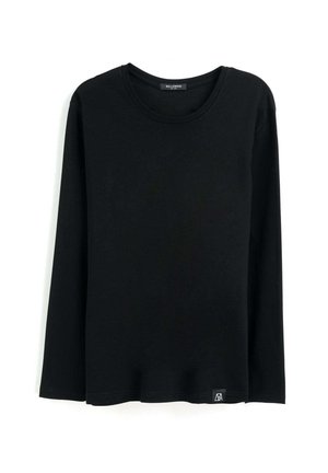 CREW-NECK LONG SLEEVES - Langarmshirt - black