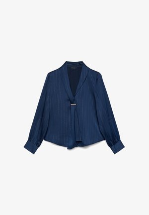 Calliope, CAMICIA RIGHE - Button-down blouse - var blu notte