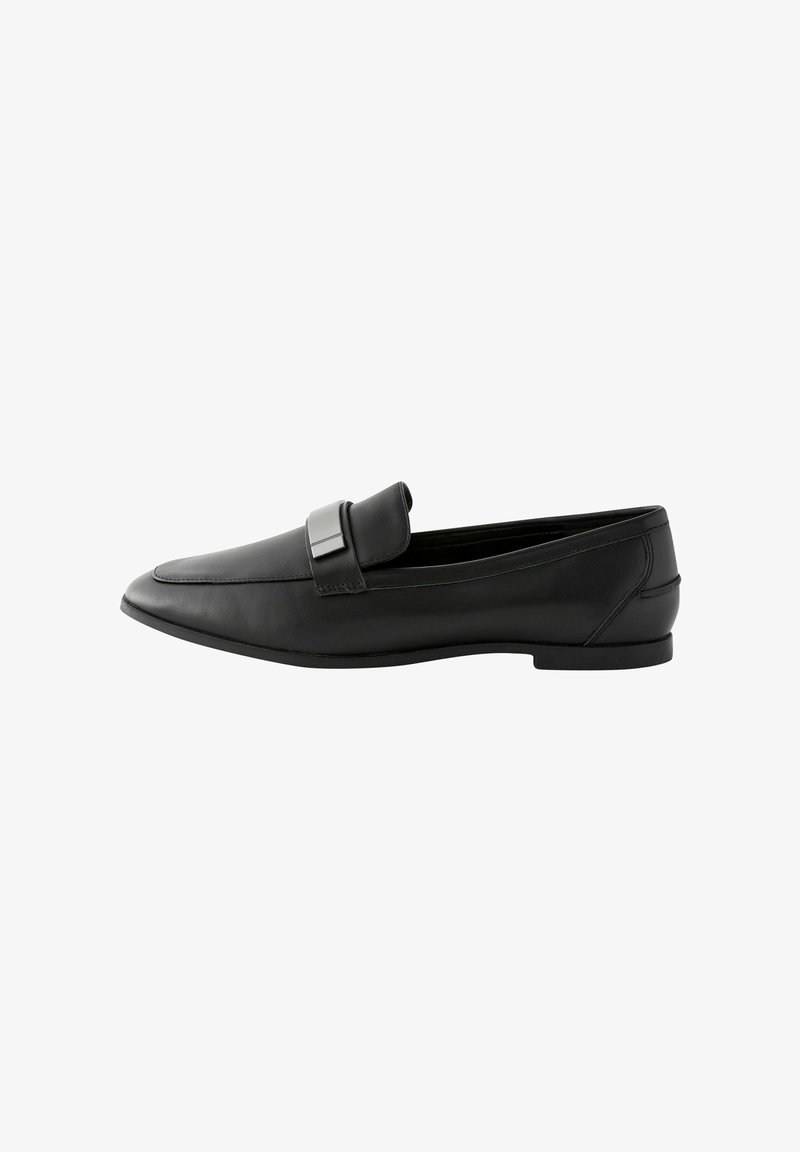 Next FOREVER COMFORT SLIM HARDWARE LOAFERS REGULAR FIT - Polobotky - black