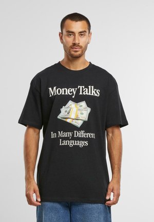MONEY TALKS - Print T-shirt - black