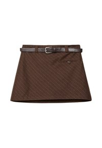 SMART WITH BELT - Jupe trapèze - dark brown