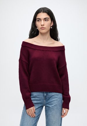 Hollister Co., ONLY LOFTY SLOUCHY  - Пуловер - bordeaux