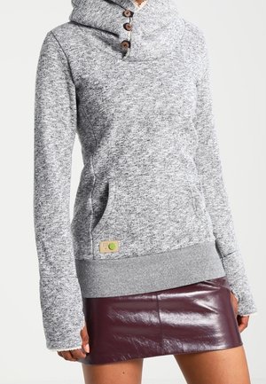 Hoodie - mottled dark blue