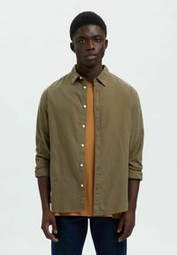 Selected Homme SLIMOWEN-BRUSHED NOOS - Skjorta - khaki
