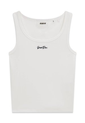 Guess, TANKTOP MIT GESTICKTEM LOGO - Débardeur - weiß