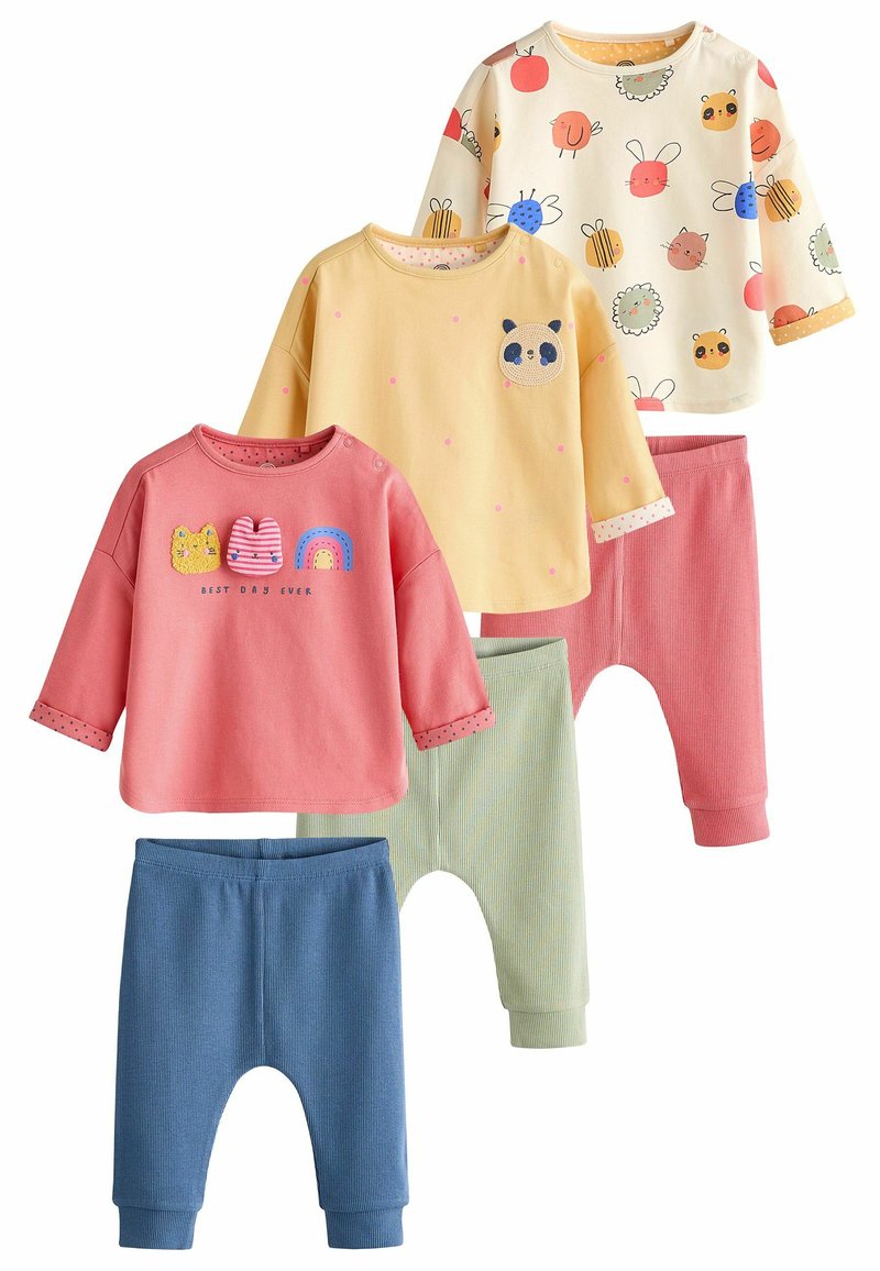 Next 6 PIECE SET - REGULAR FIT - Tajice-hlače - coral pink yellow character