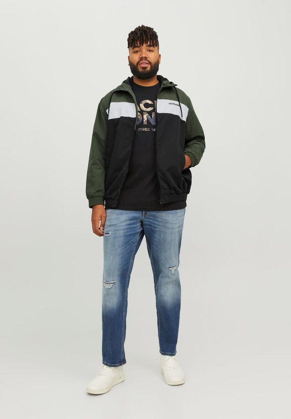 JJERUSH HOOD - Light jacket - forest night3