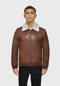 Oakwood TRADER - Læderjakker - chestnut