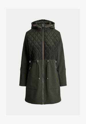Lauren Ralph Lauren Petite, HOODED DIAMOND-QUILTED MOCKNECK JACKET - Χειμωνιάτικο παλτό - litchfield loden