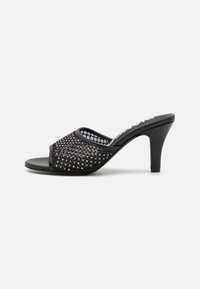 AZURE SLIDE - Heeled mules - black