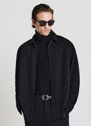 Calliope CLASSICA CON EFFETTO LUCCICANTE - Hemd - nero