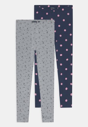 KIDS GIRLS - Leggings - dark blue/mottled grey