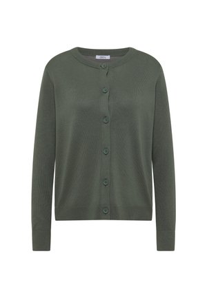 Cecil, CARDIGAN MIT RUNDHALS UND KNOPFLEISTE - Vest - dried olive green