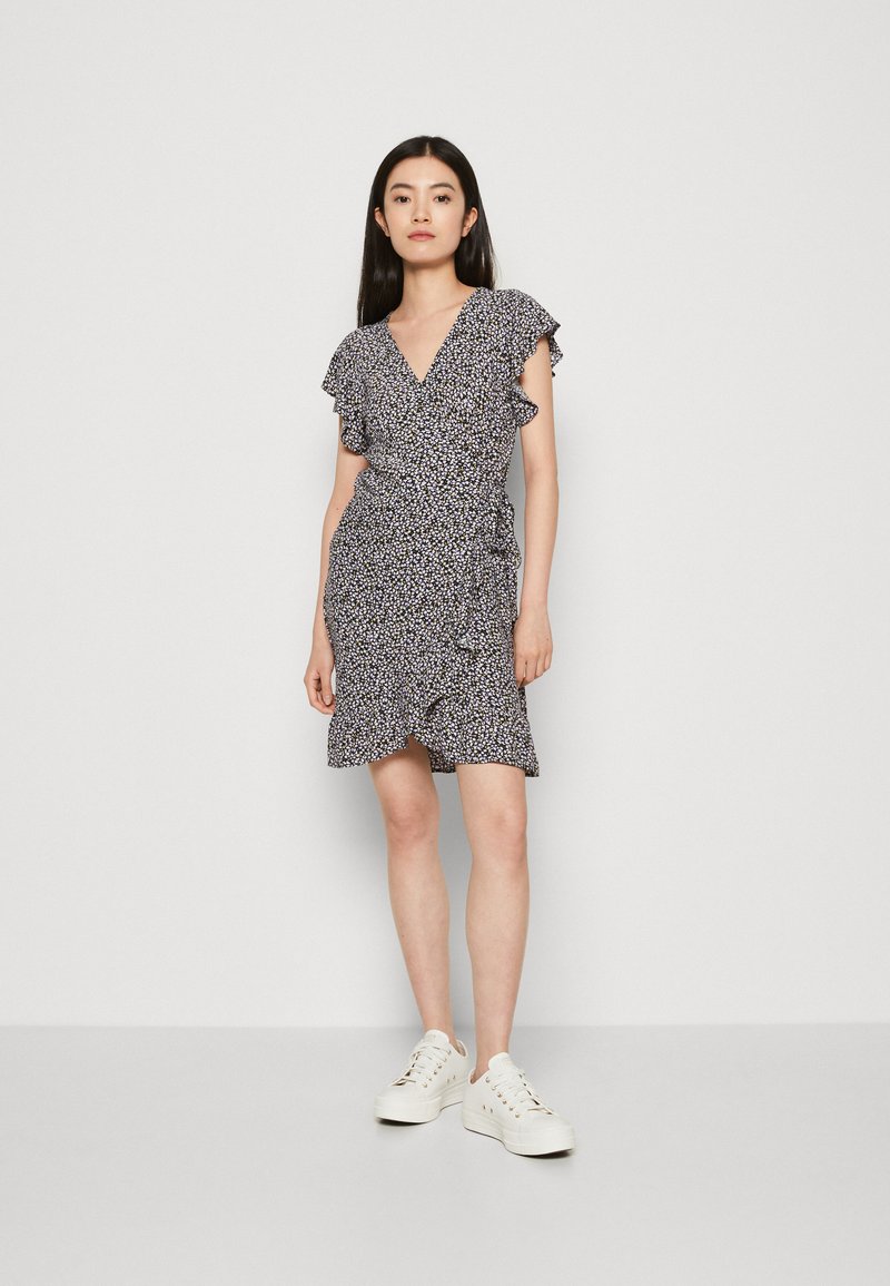 VILA VIFINI WRAP SHORT DRESS - Dnevna obleka - sweet lavender/alini