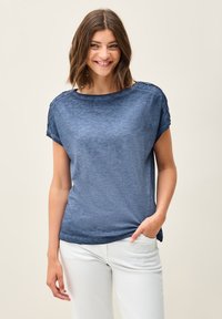 Cecil - MIT KNOPFDETAIL - Print T-shirt - blau Thumbnail Image 1