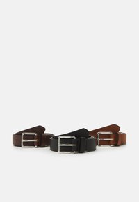 Pier One - 3 PACK UNISEX - Pásek - black/brown/cognac Miniatura obrázku 1