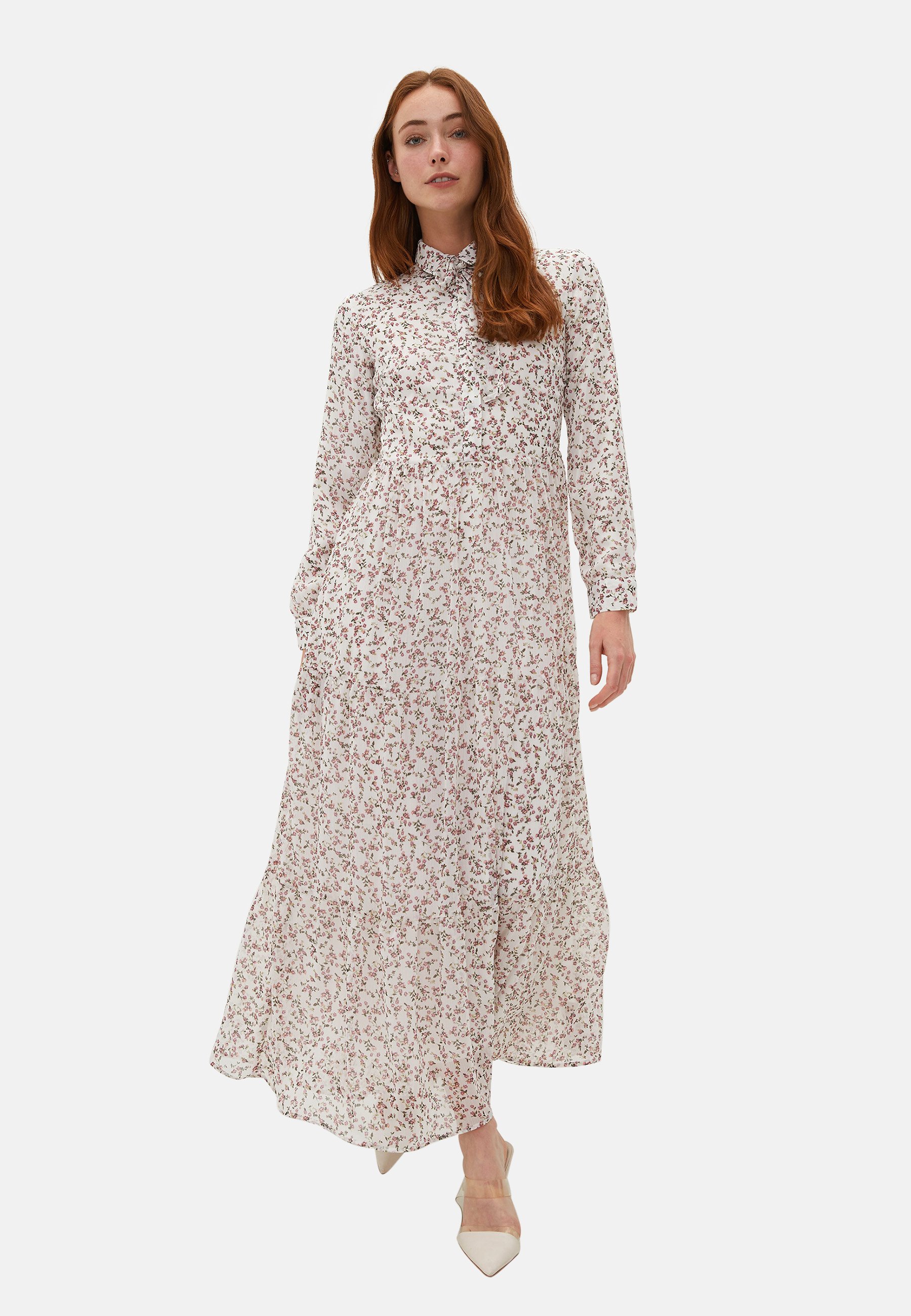 LC Waikiki Maxikleid - ecru/grau - Zalando.de