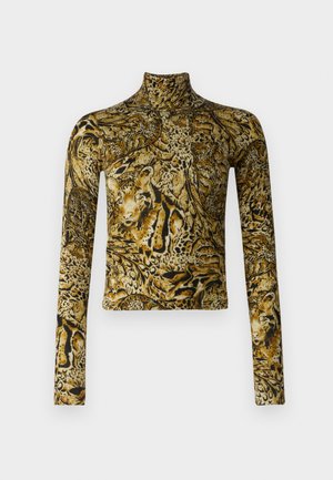 Just Cavalli LEO NEBULOSO ALLOVER - Long sleeved top - yolk yellow