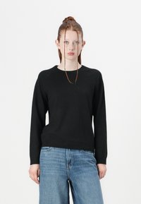 Pieces PCBREE O NECK - Pulover - black
