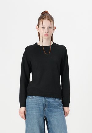 Pieces PCBREE O NECK - Strikkegenser - black