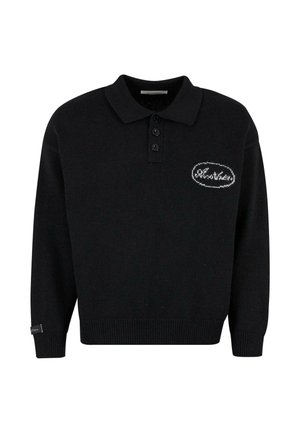 THREE BUTTON  - Jumper - black