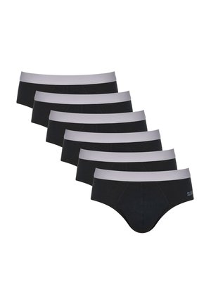 MEN GO ABC BRIEF 6 PACK - Kratke gaće - black