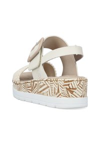 Gioseppo Dressing - Sandales En Cuir Avec Tressage Bicolore Et Semelle Compensee En Jute Pour Femme Sunol   Oro Oscuro S922928 Br1376 T75 P0000422704