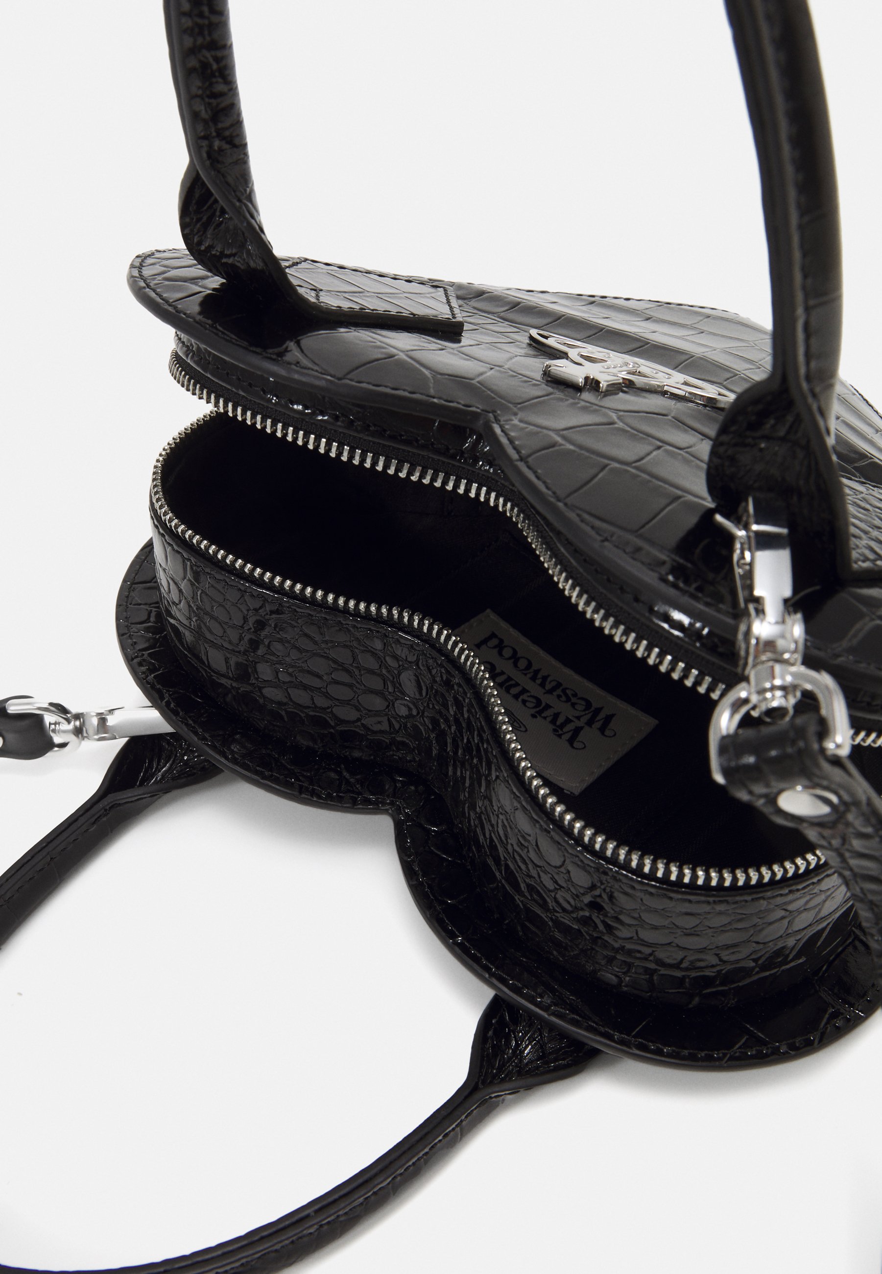 Vivienne Westwood JOSEPHINE HEART CROSSBODY - Handbag - black