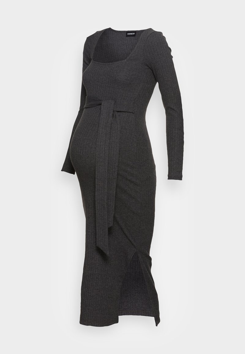 Even&Odd Maternity Jumper dress mottled dark grey Zalando.co.uk