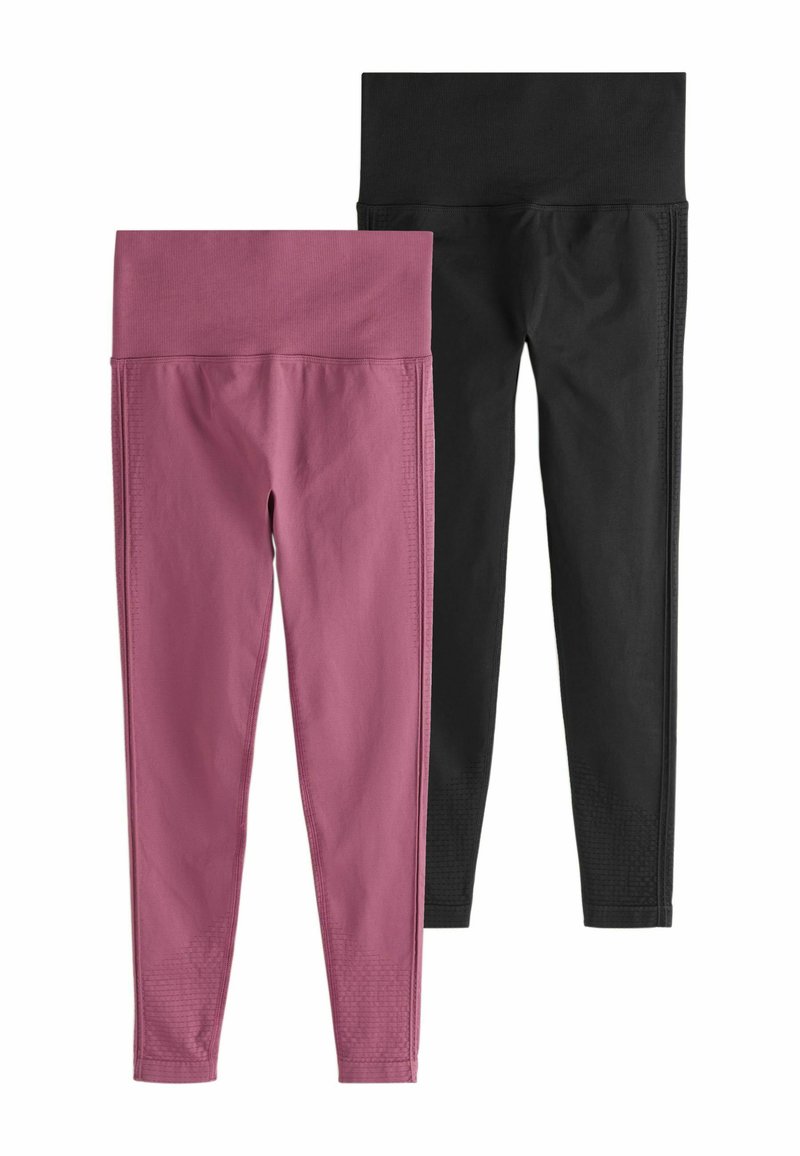 Next SEAMFREE 2 PACK - Leggings - black berry/nero - Zalando.it