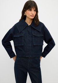 adL WIDE COLLAR - Farkkutakki - navy blue