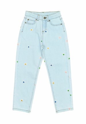 The New PORSCHA MOM FIT  - Jeans Relaxed Fit - light blue denim emb