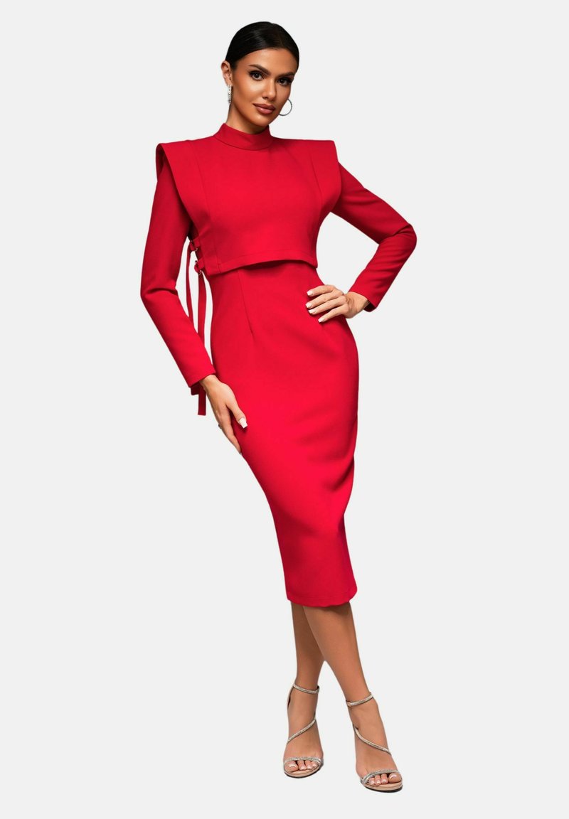 Robe Fourreau Maison Margiela Rouge Sans Manches - Taille L IT 44, Neuf Avec Imperfections