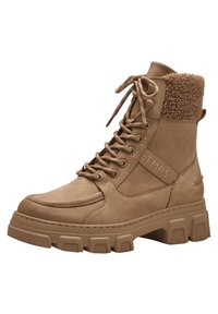 Tamaris Botines con plataforma - camel