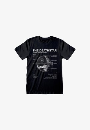 Henry Tiger STAR WARS DEATH STAR SKETCH - Triko s potiskem - black
