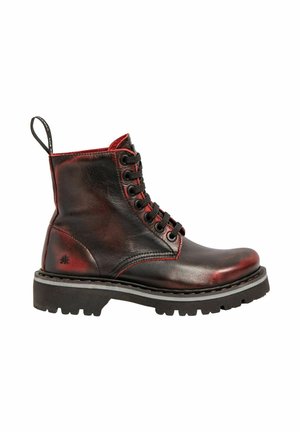 Platform ankle boots - scarlet
