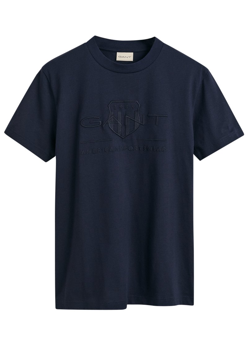 Gant T-shirt print donkerblauw